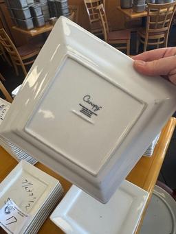8.5" x 8.5" White Square Plates