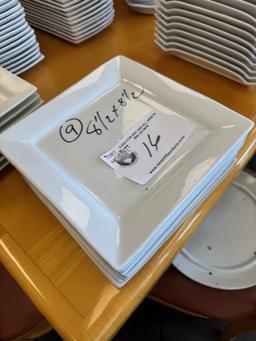 8.5" x 8.5" White Square Plates