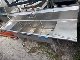 Stainless 3 Compartment Sink
