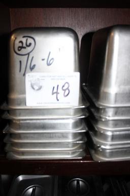 Stainless 1/6 6" Inserts
