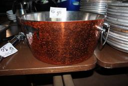 14.5" Copper  Hammered Champagne Bucket