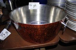 14.5" Copper  Hammered Champagne Bucket