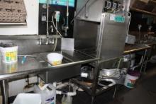Stainless Dish Machine with w/ Soil & Clean Table