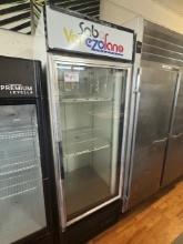 True GDM Single Glass Door Cooler