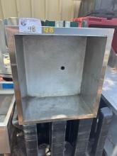 Stainless 21"x23" Ice Bin with Cold Plate