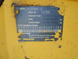 2007 KOMATSU PC35MR-2 EXCAVATOR OROPS, FRONT BLADE, RUBBER TRACKS, BUCKET W