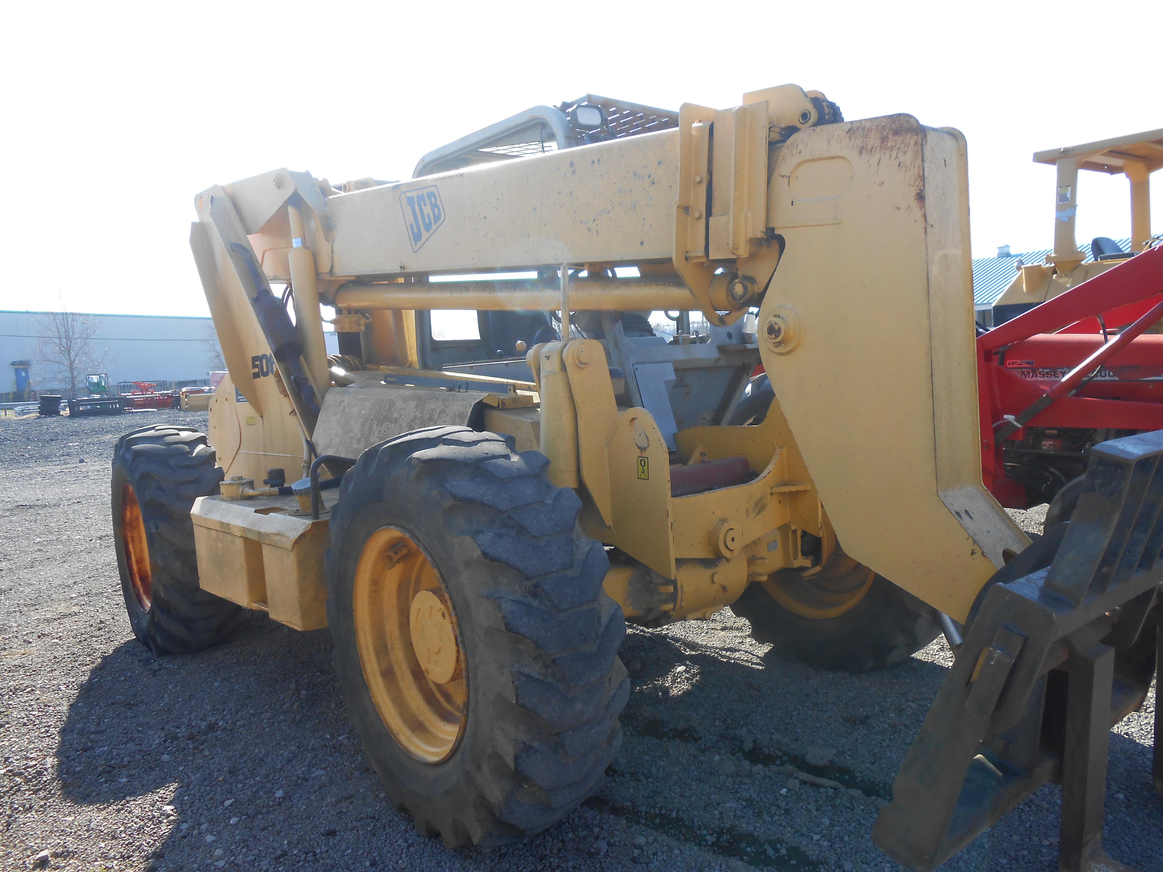 1998 JCB 506C TELESCOPIC BOOM FORKLIFT OROPS, 4WD, 6000LBS LIFT CAPACITY, 4