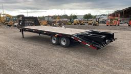 2021 P AND T 25' FLATBED GOOSNECK TRAILER