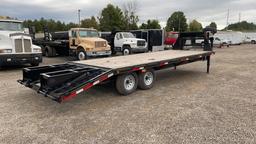 2021 P AND T 25' FLATBED GOOSNECK TRAILER
