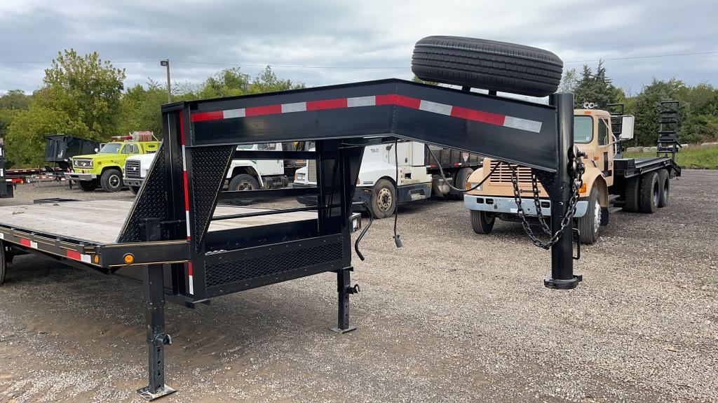 2021 P AND T 25' FLATBED GOOSNECK TRAILER