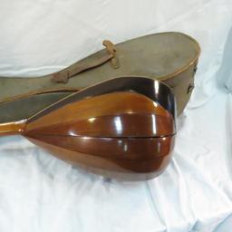 Antique Bowl Back Mandolin with case repairable