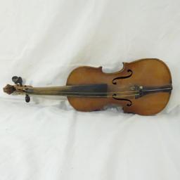 2 Vintage Violins with cases & smaller violin