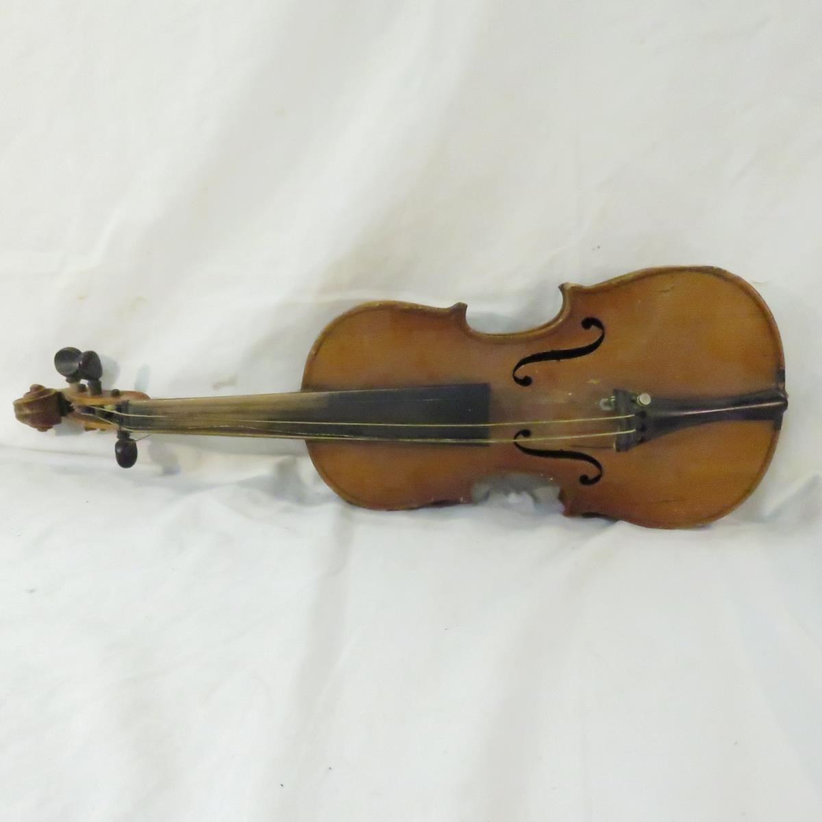 2 Vintage Violins with cases & smaller violin