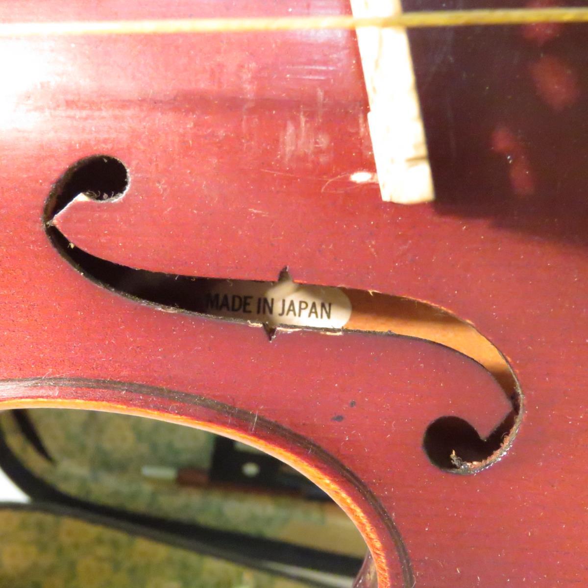 2 Vintage Violins with cases & smaller violin