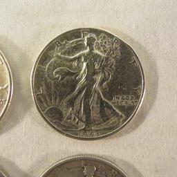 Mixed US Coins 1901 Barber 1/2, 1875 Seated Dime