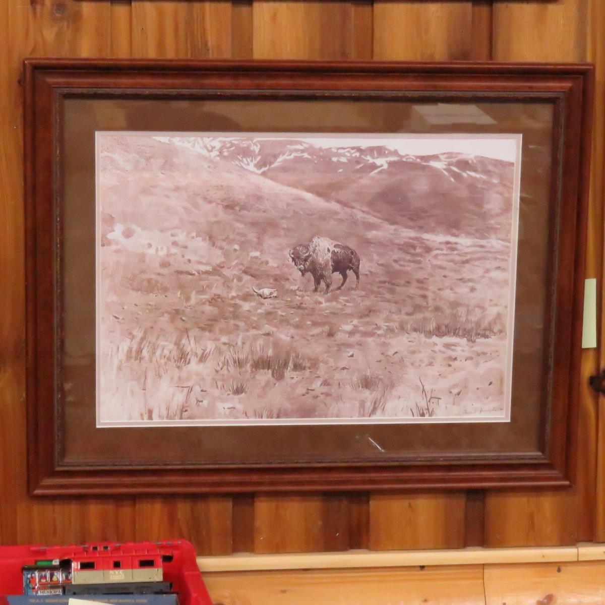 2 Framed Frederic Remington Prints