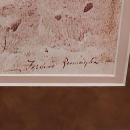 2 Framed Frederic Remington Prints