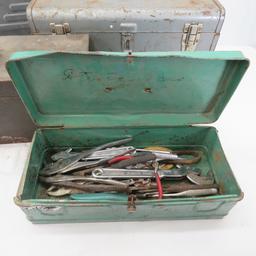 4 Tool Boxes with Tools