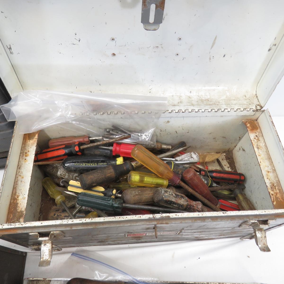 4 Tool Boxes with Tools