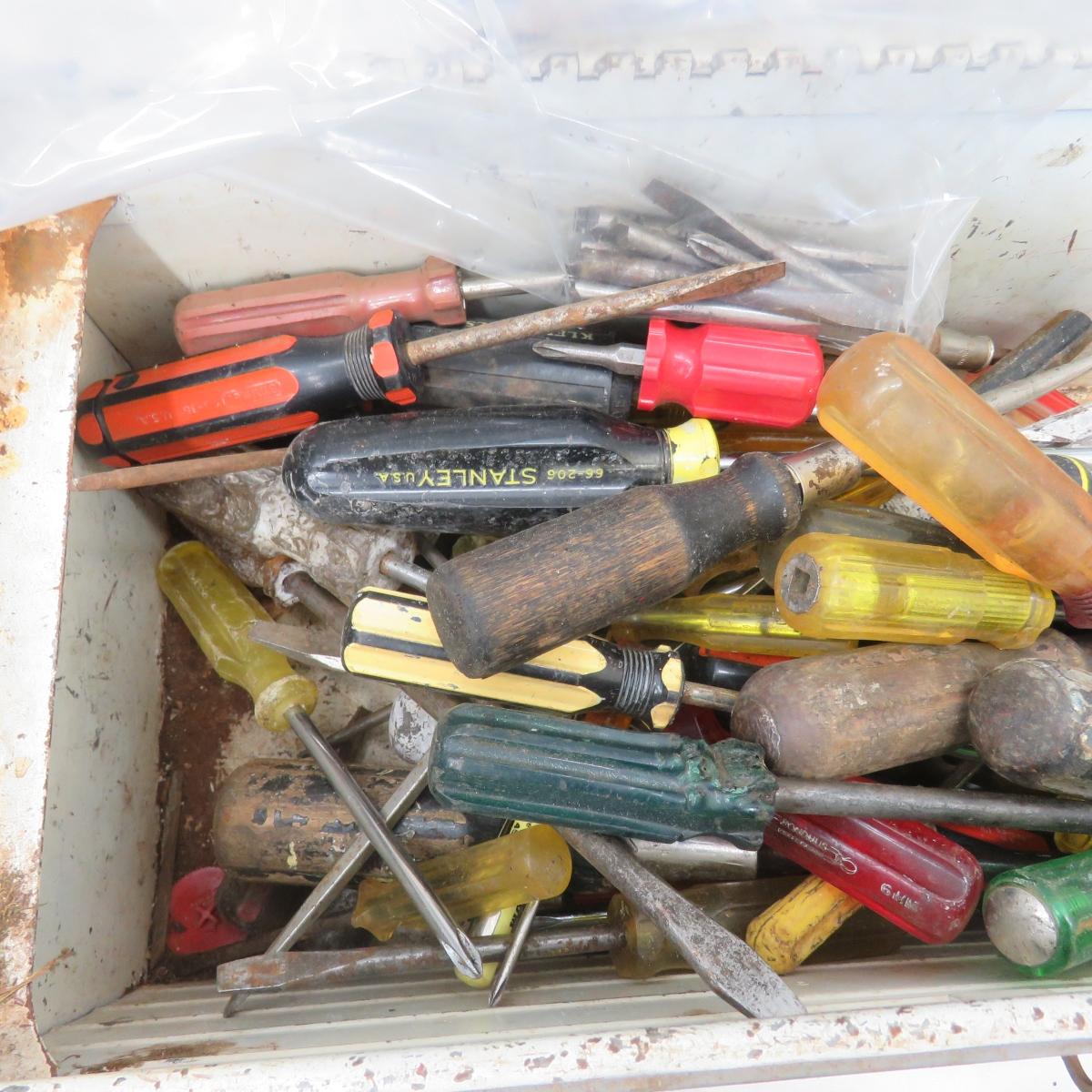 4 Tool Boxes with Tools