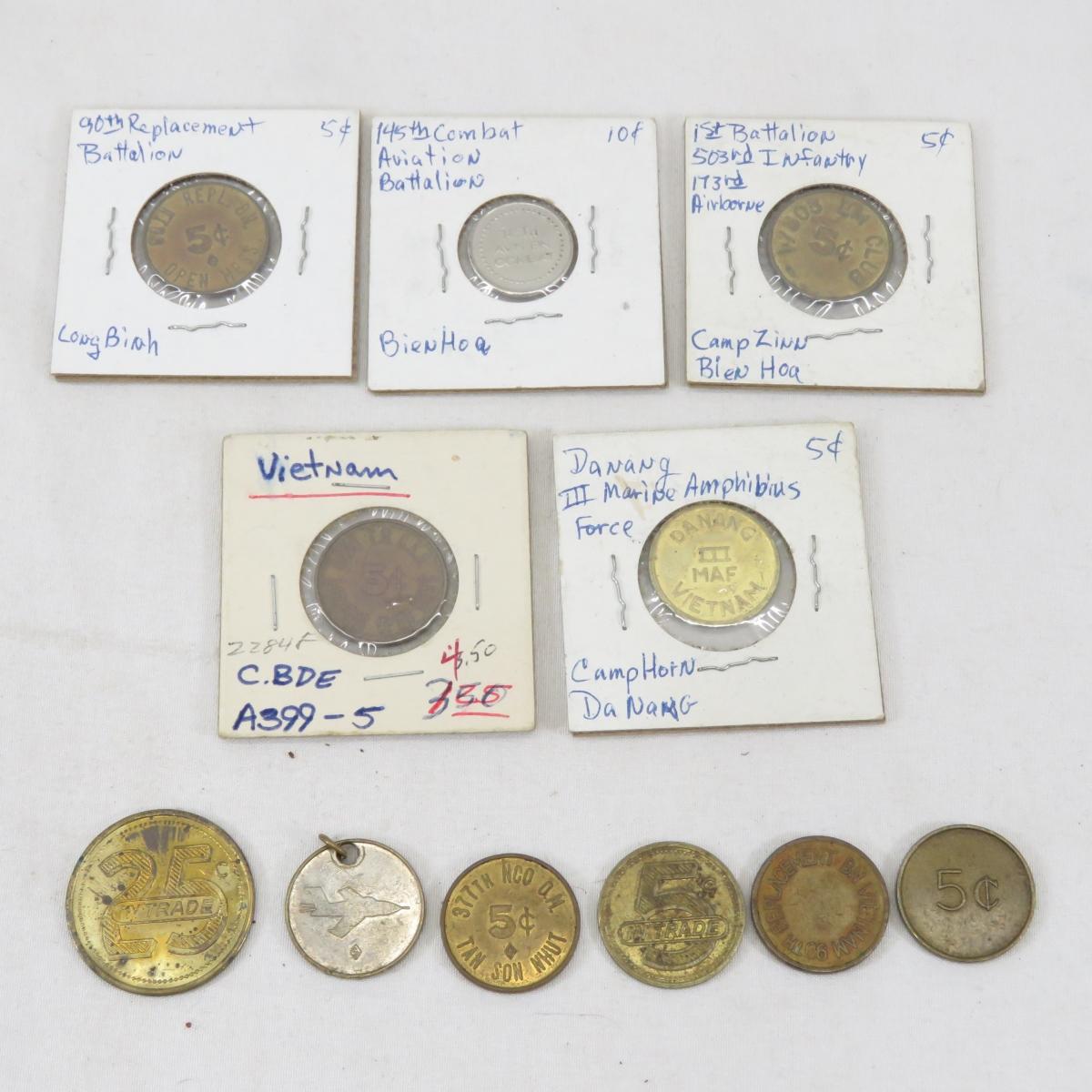 US military NCO Open Mess Tokens & More