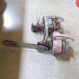 2 Vintage Mall Tool Co Gas Engine Chainsaws