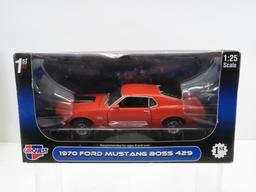 3 Diecast 1:18 Car Models in Boxes
