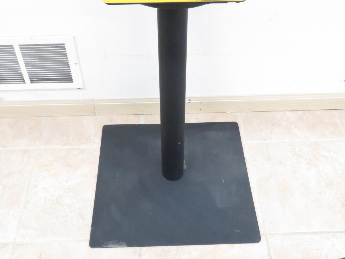 Vintage 4 sided candy dispenser machine with key