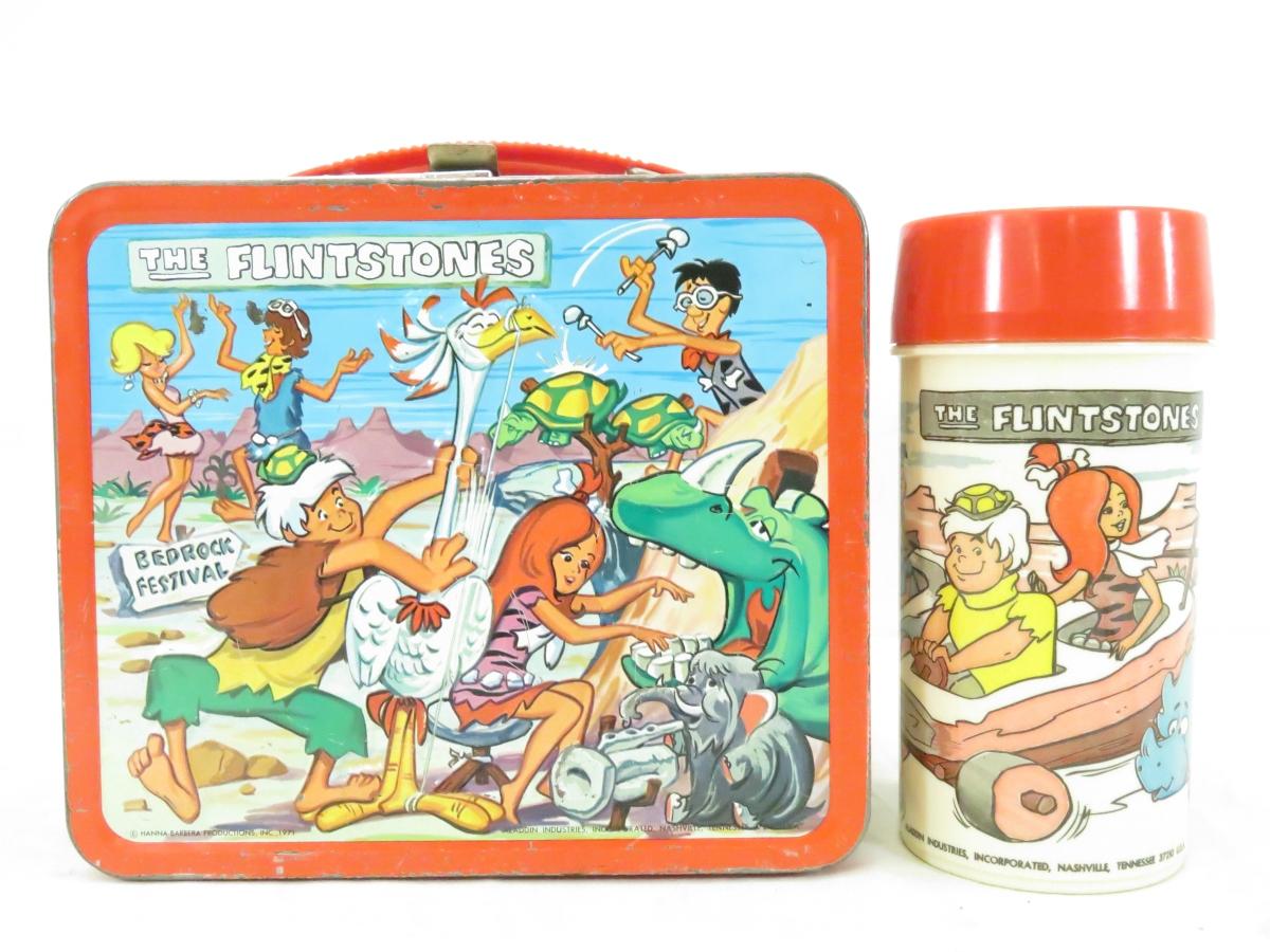 The Flintstones Lunch Box and Thermos