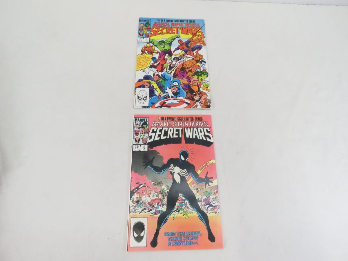 Marvel Super Heroes Secret Wars # 1 and 8