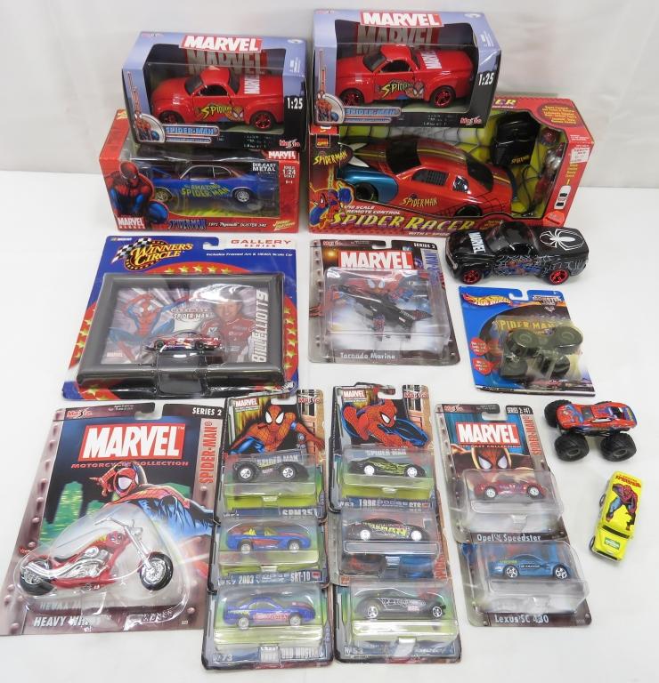 Spider-Man Diecast and Remote Control Cars