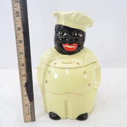 1940s "Cooky" Black Chef Cookie Jar by Pearl