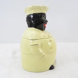 1940s "Cooky" Black Chef Cookie Jar by Pearl