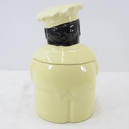 1940s "Cooky" Black Chef Cookie Jar by Pearl