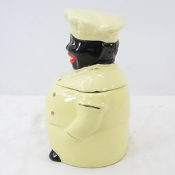 1940s "Cooky" Black Chef Cookie Jar by Pearl