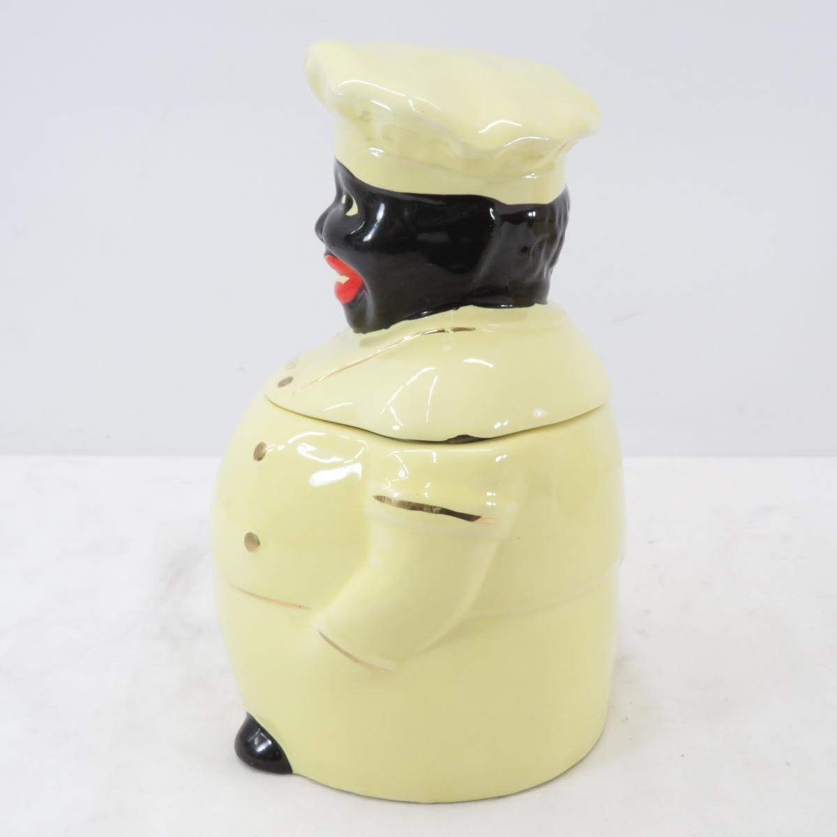 1940s "Cooky" Black Chef Cookie Jar by Pearl
