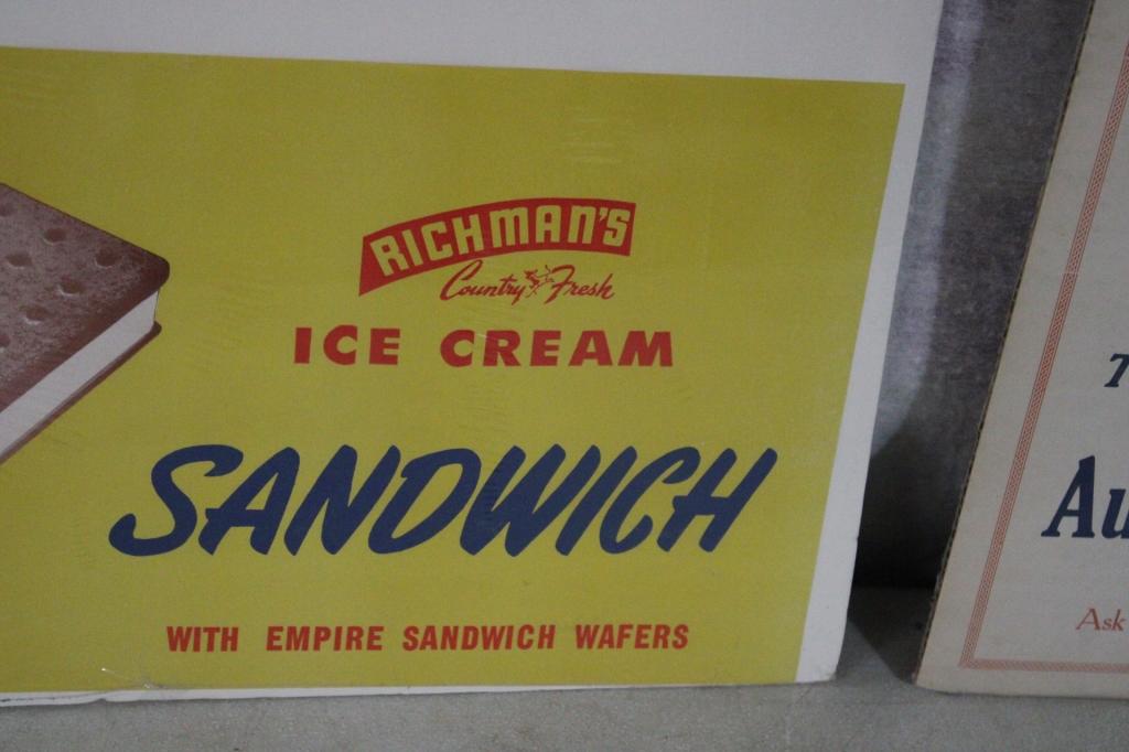 Icy Pi & Richman's Ice Cream Cone & Sandwich Adv