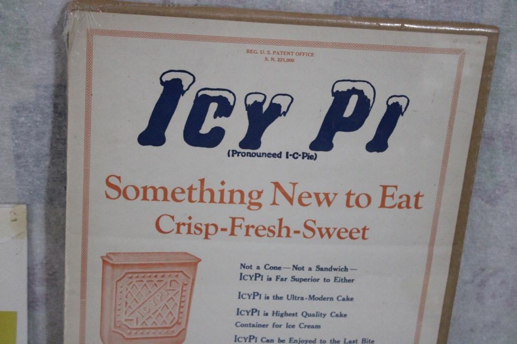 Icy Pi & Richman's Ice Cream Cone & Sandwich Adv