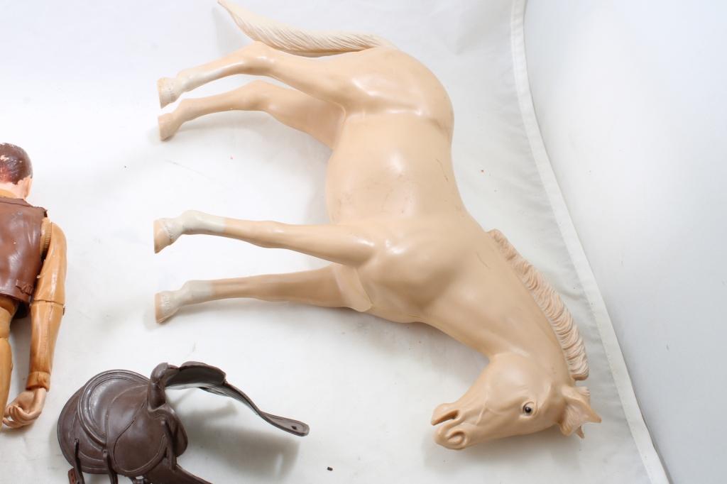 Marx Johnny West Figures Horse & Accessories