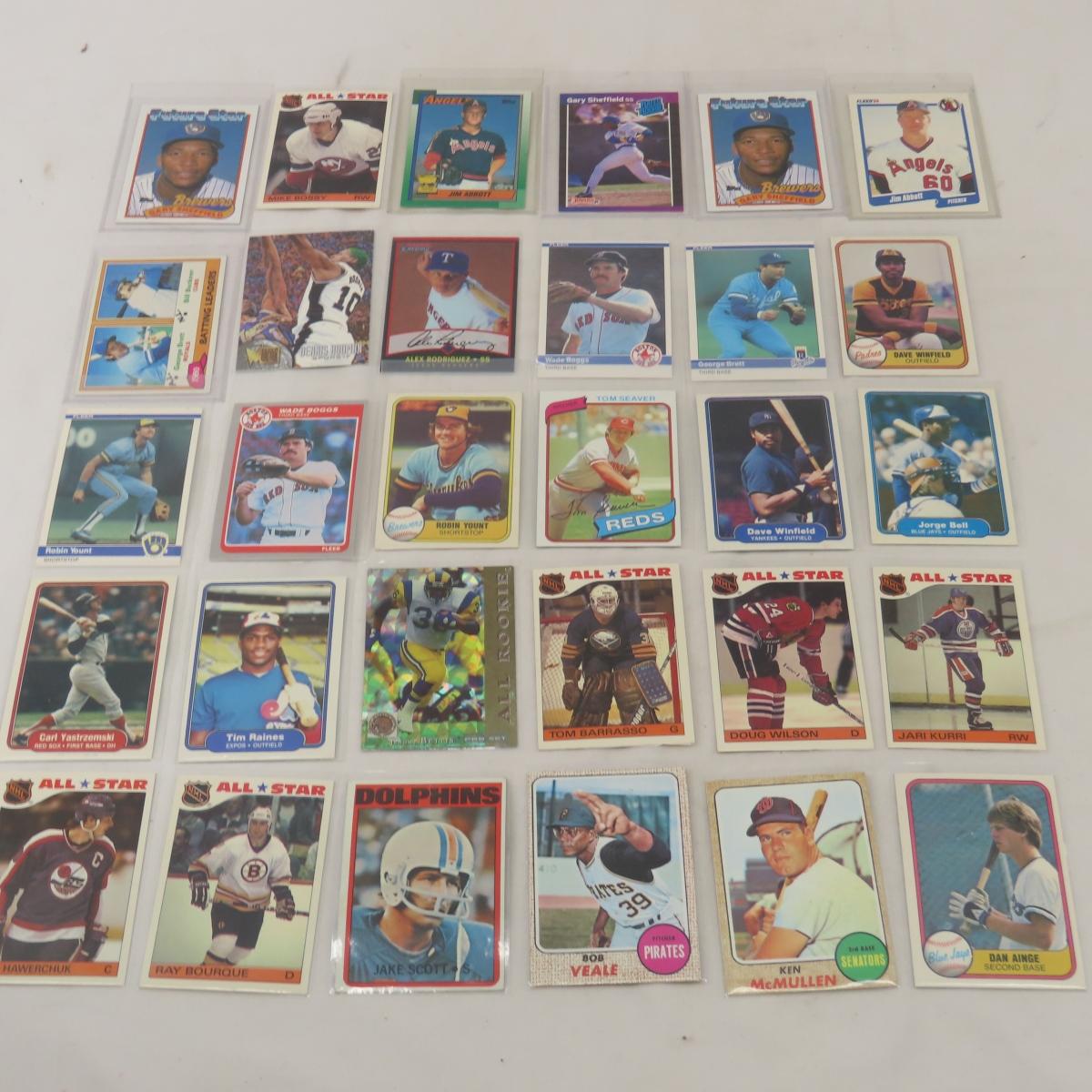 Approx 250 Assorted Sports Cards Vintage to Modern