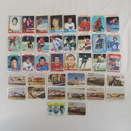 Vintage Hockey and Race USA Cards