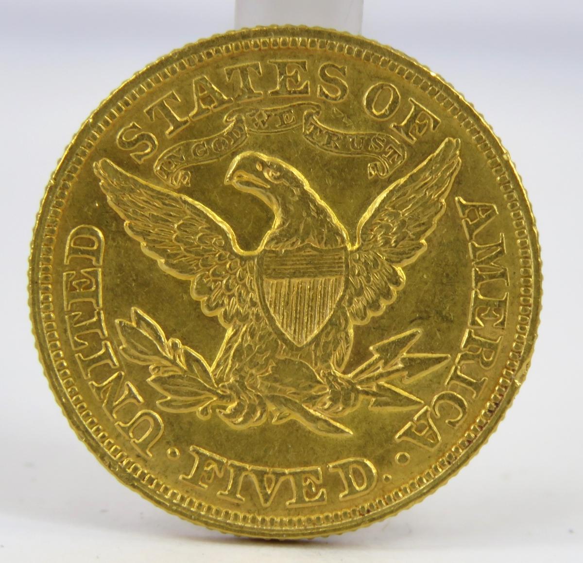 1880 $5 Gold Liberty Head Half Eagle