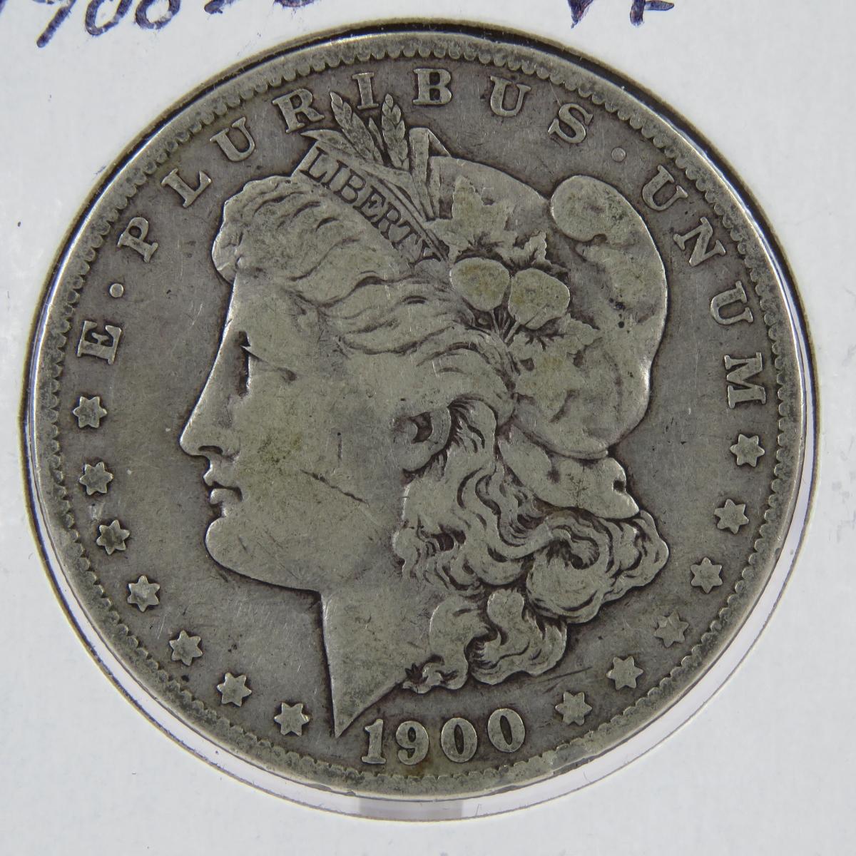 1900 O & 1902 Morgan Silver Dollars