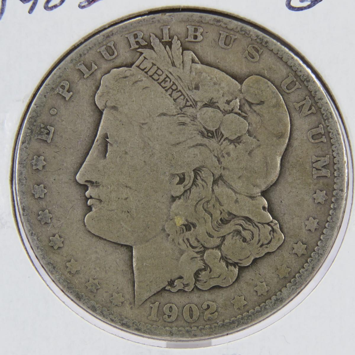 1900 O & 1902 Morgan Silver Dollars