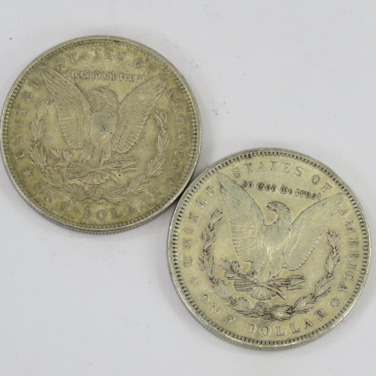 1889 & 1891 Morgan Silver Dollars