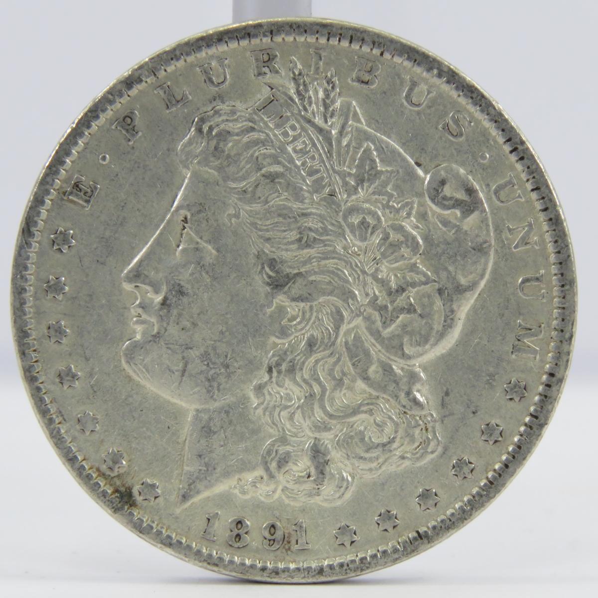 1889 & 1891 Morgan Silver Dollars