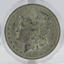 1883 O & 1889 Morgan Silver Dollars