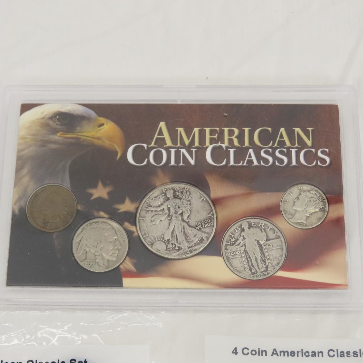 4 Littleton 4 Coin American Classic & 1 5 coin set