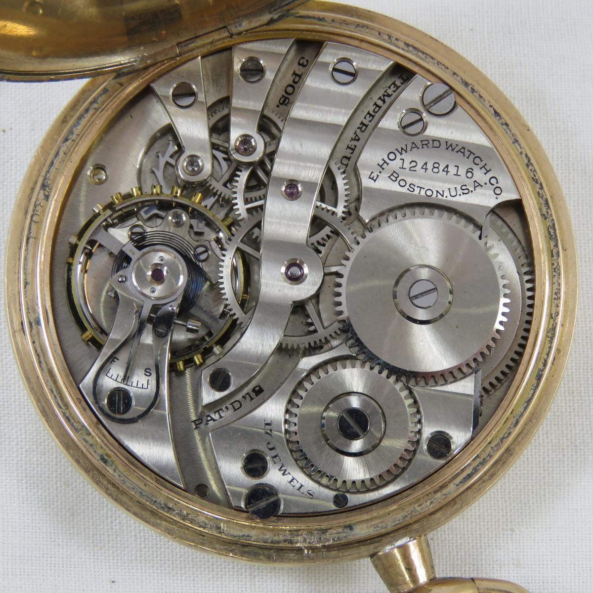 1912 Howard Keystone Grade 7 Pocket Watch