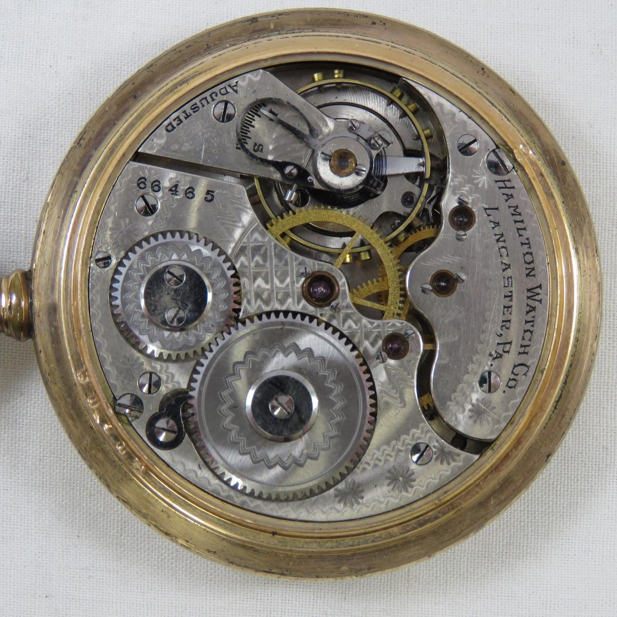 South Bend & Hamilton Open Face Pocket Watches